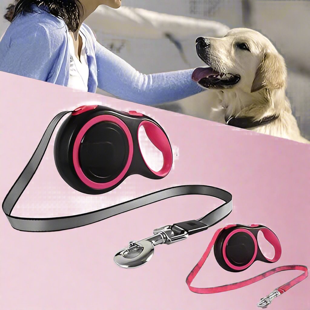 laisse-pour-chien-MaxLeash-Rose-Caniwoof