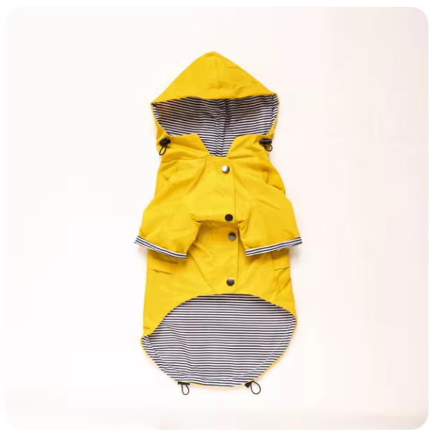 manteau-impermeable-jaune-chien